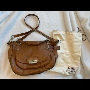 Coach Tan Leather Shoulder Bag